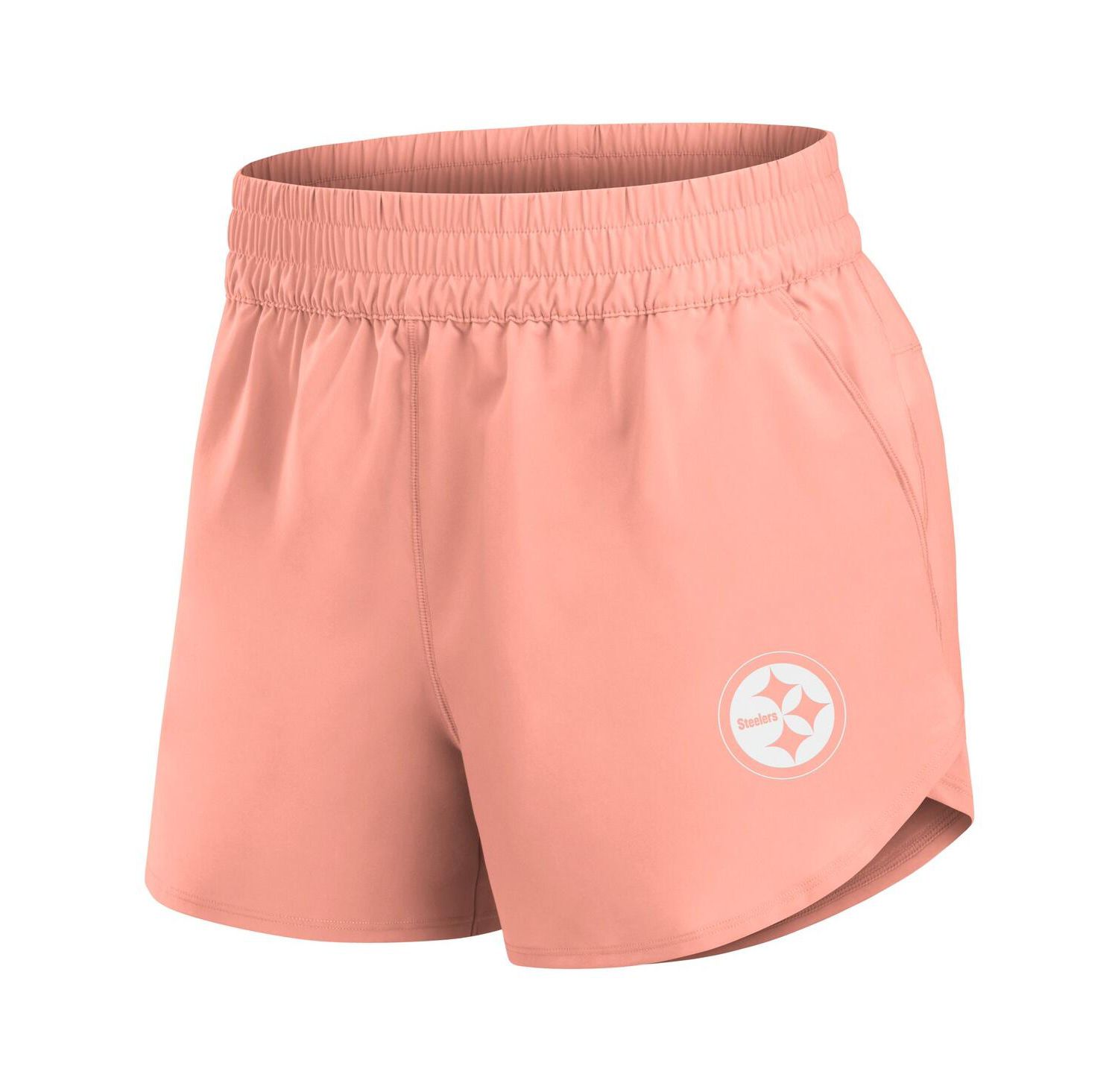 Women's Coral Pittsburgh Steelers Front Office Woven Shorts