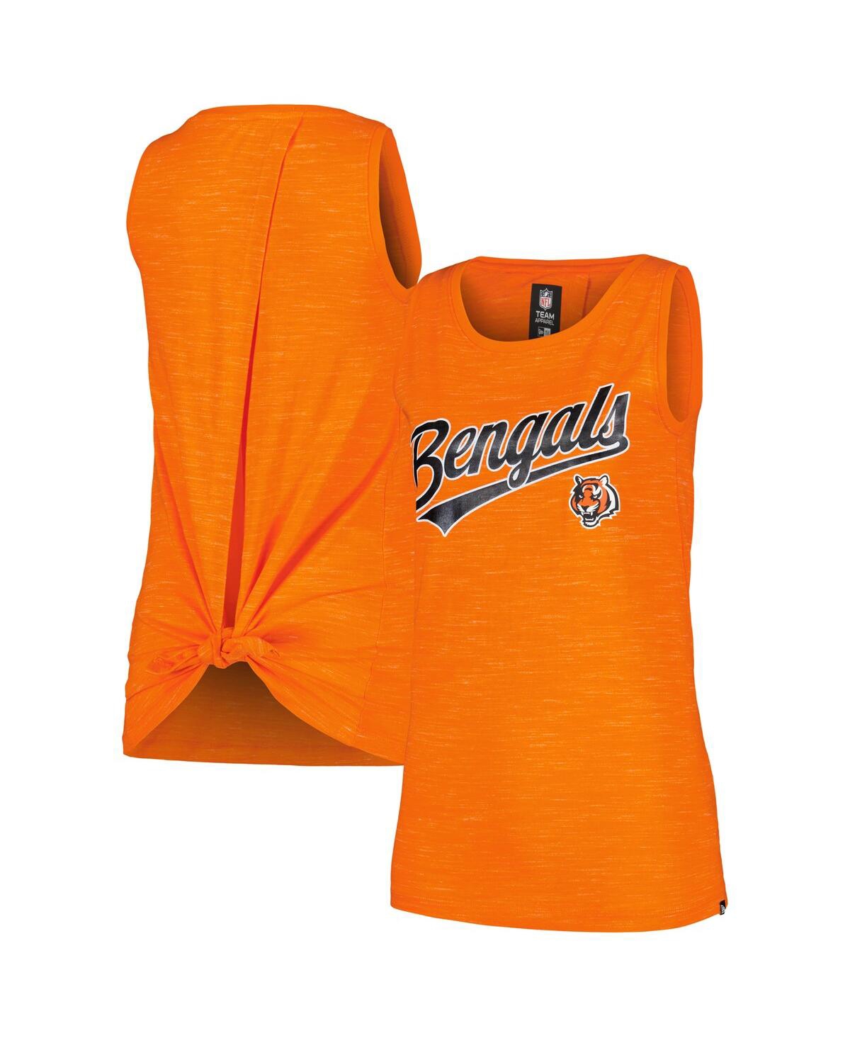 NEW ERA WOMEN'S ORANGE CINCINNATI BENGALS SPACE DYE ACTIVE TANK TOP 