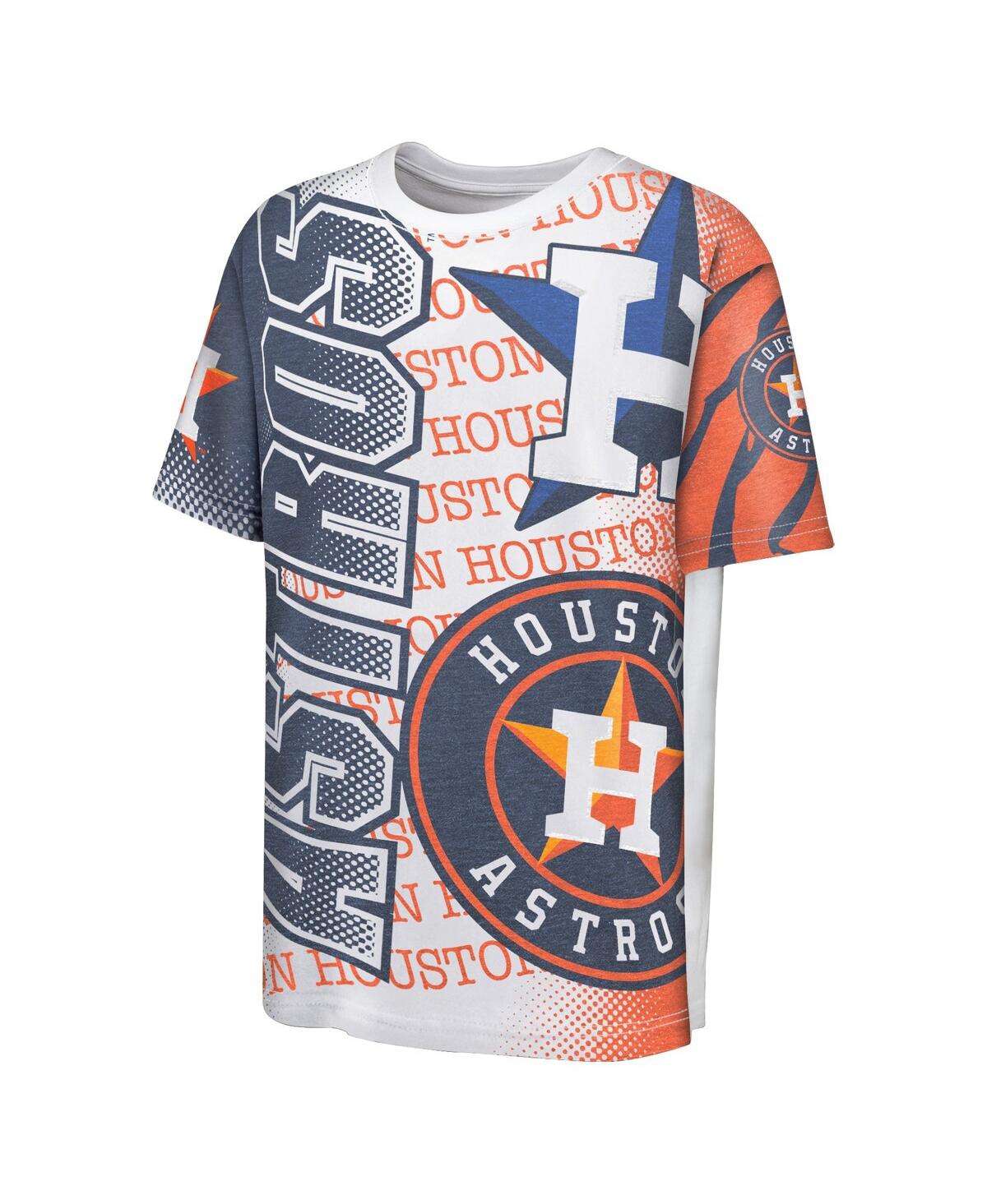 Outerstuff Big Boys and GirlsHouston Astros Impact Hit Bold T-Shirt - White