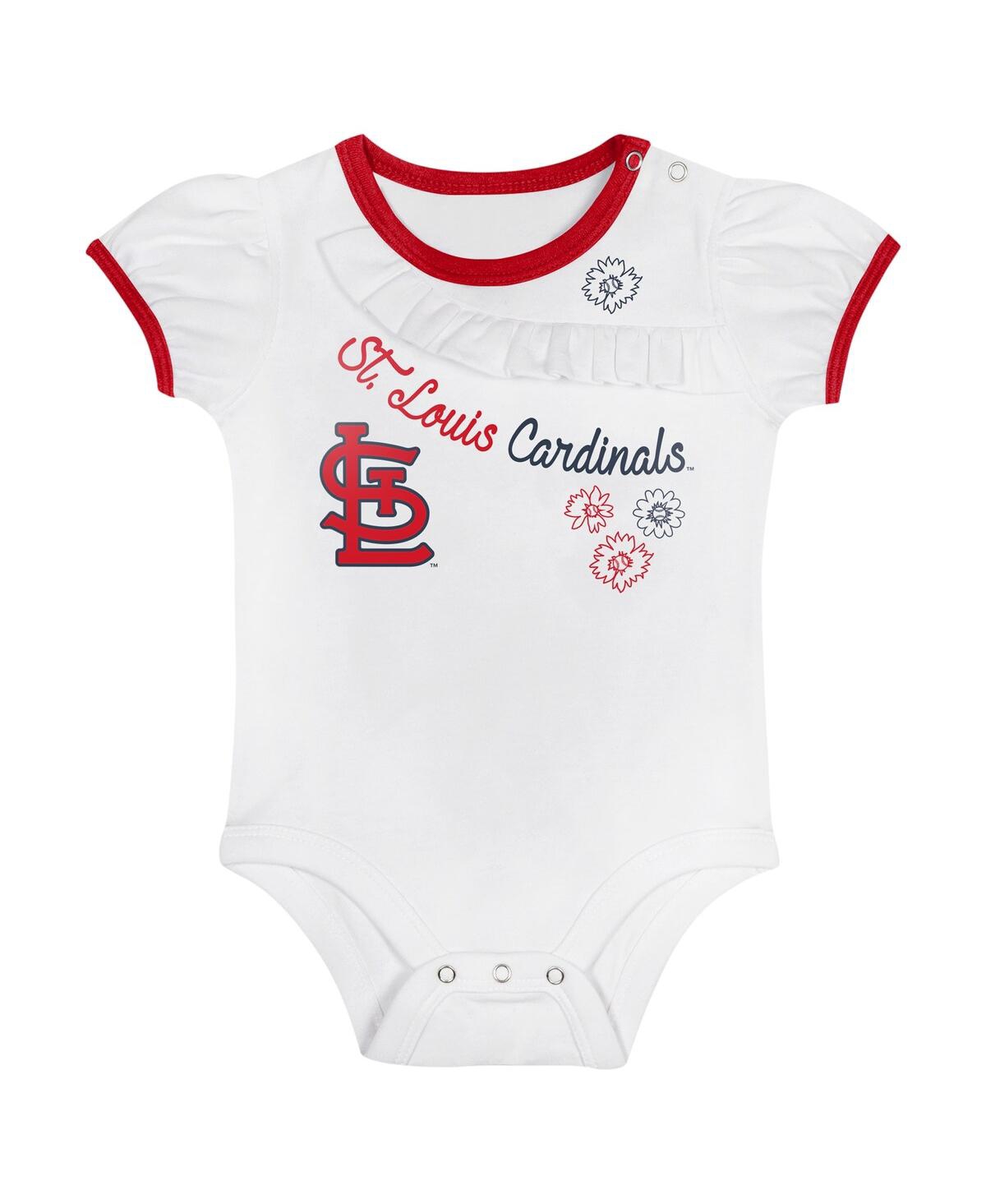 Outerstuff Newborn Baby Boys and Girls St. Louis Cardinals Sweet Bodysuit Skirt Set - White