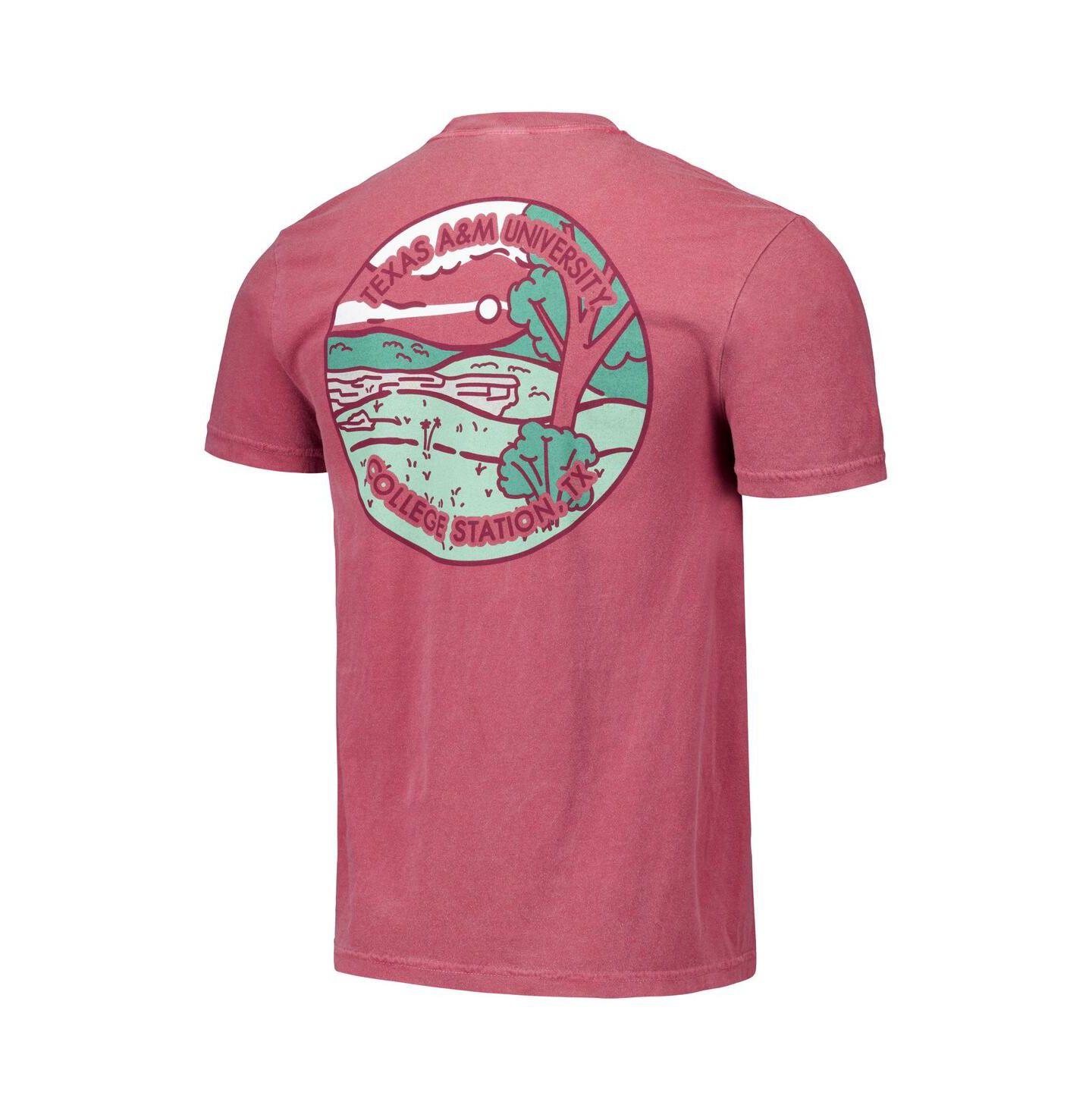 Футболка Image One Maroon Texas A&M Aggies Scenic Comfort Colors — фото 2
