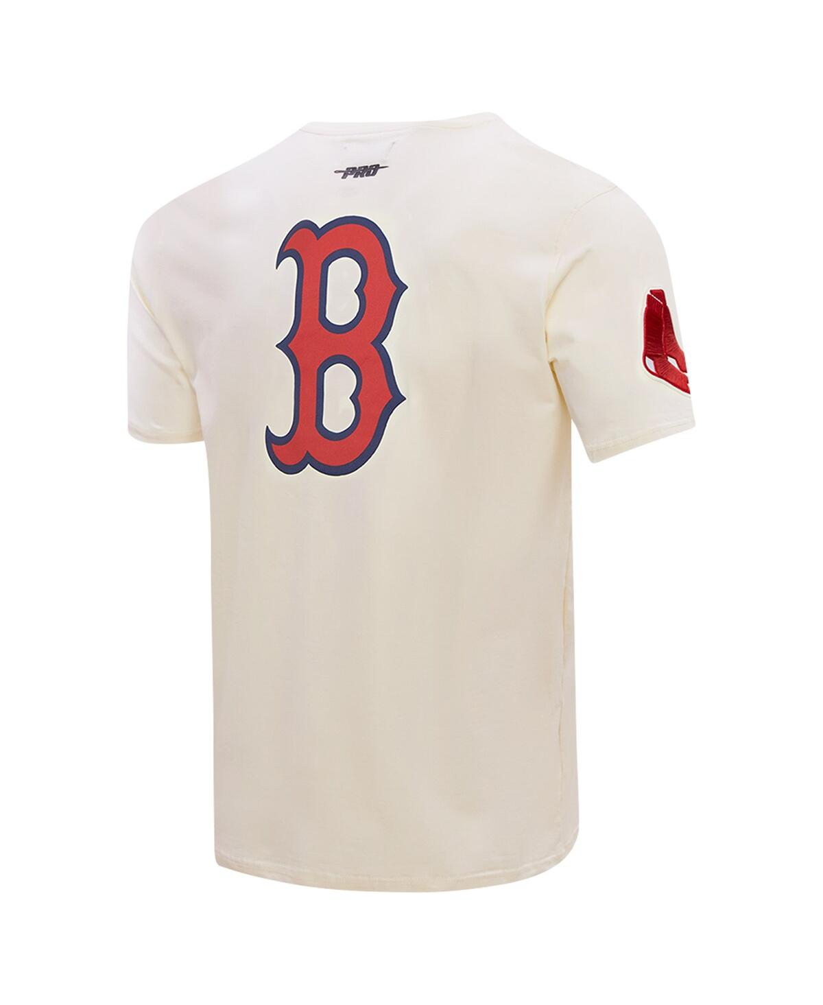 Shop Pro Standard Men's Cream Boston Red Sox Club Member Badge T-shirt