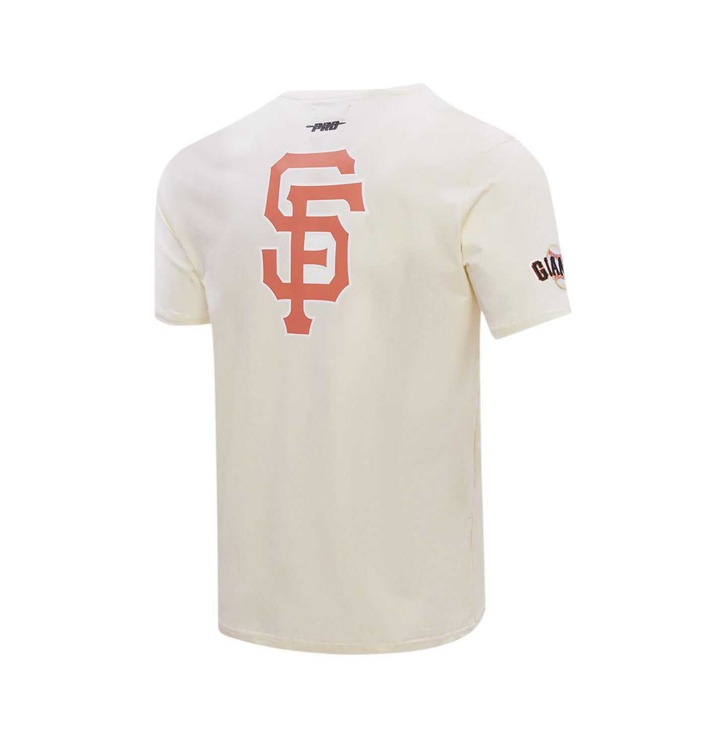 Мужская футболка Pro Standard Cream San Francisco Giants Club Member Badge — фото 2