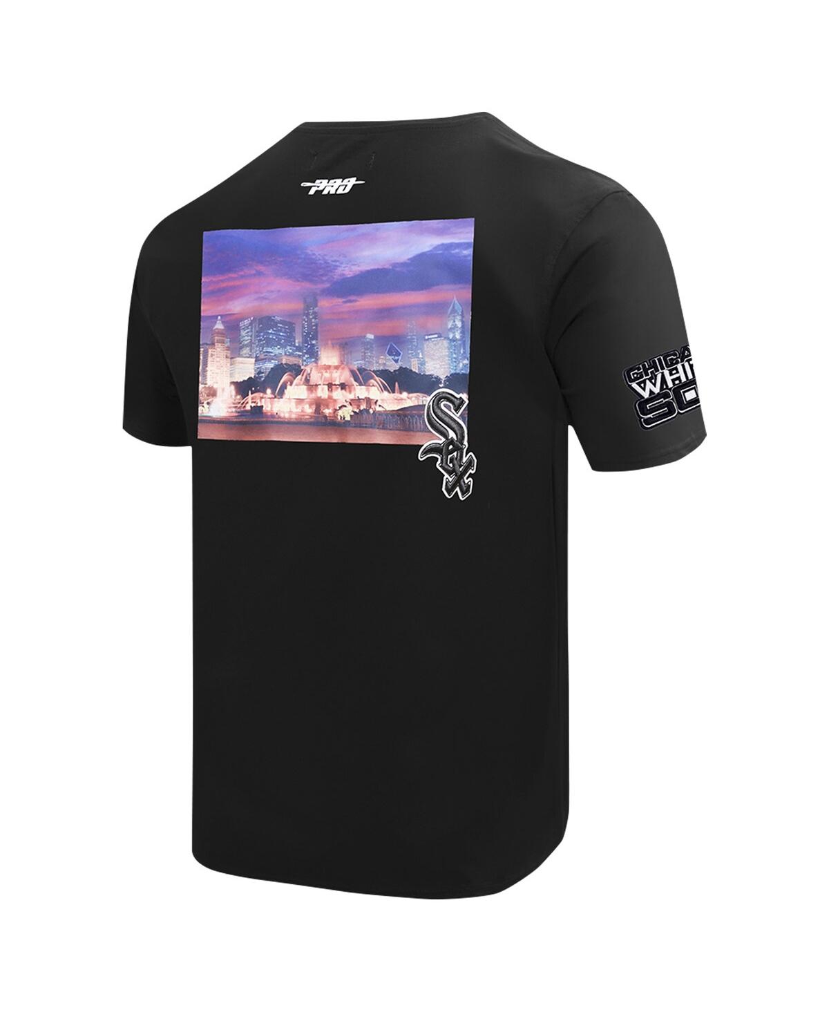Pro Standard Men'sChicago White Sox Cityscape T-Shirt - Black