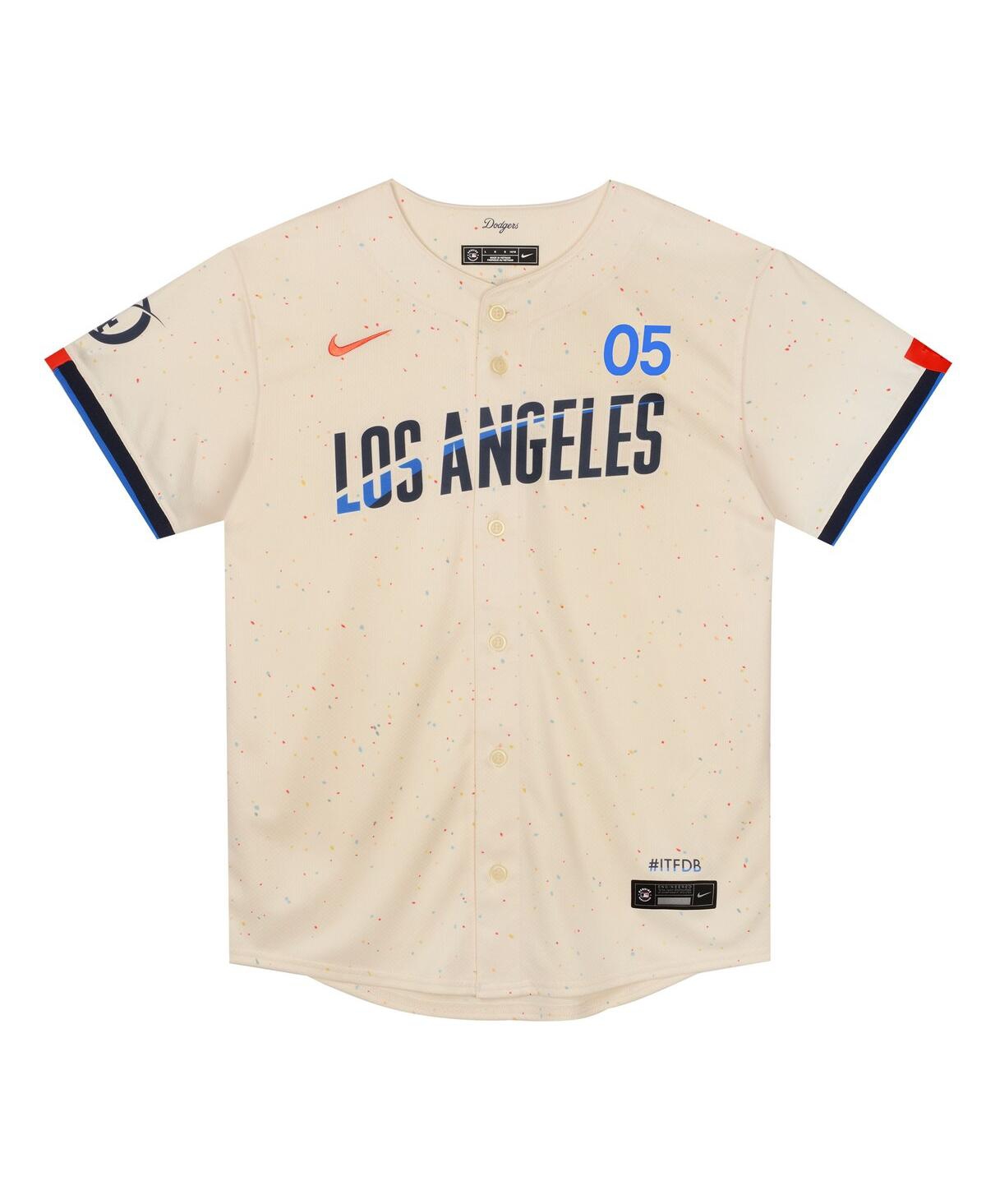Nike Preschool Freddie Freeman Cream Los Angeles Dodgers 2024 City Connect Limited Player Jersey