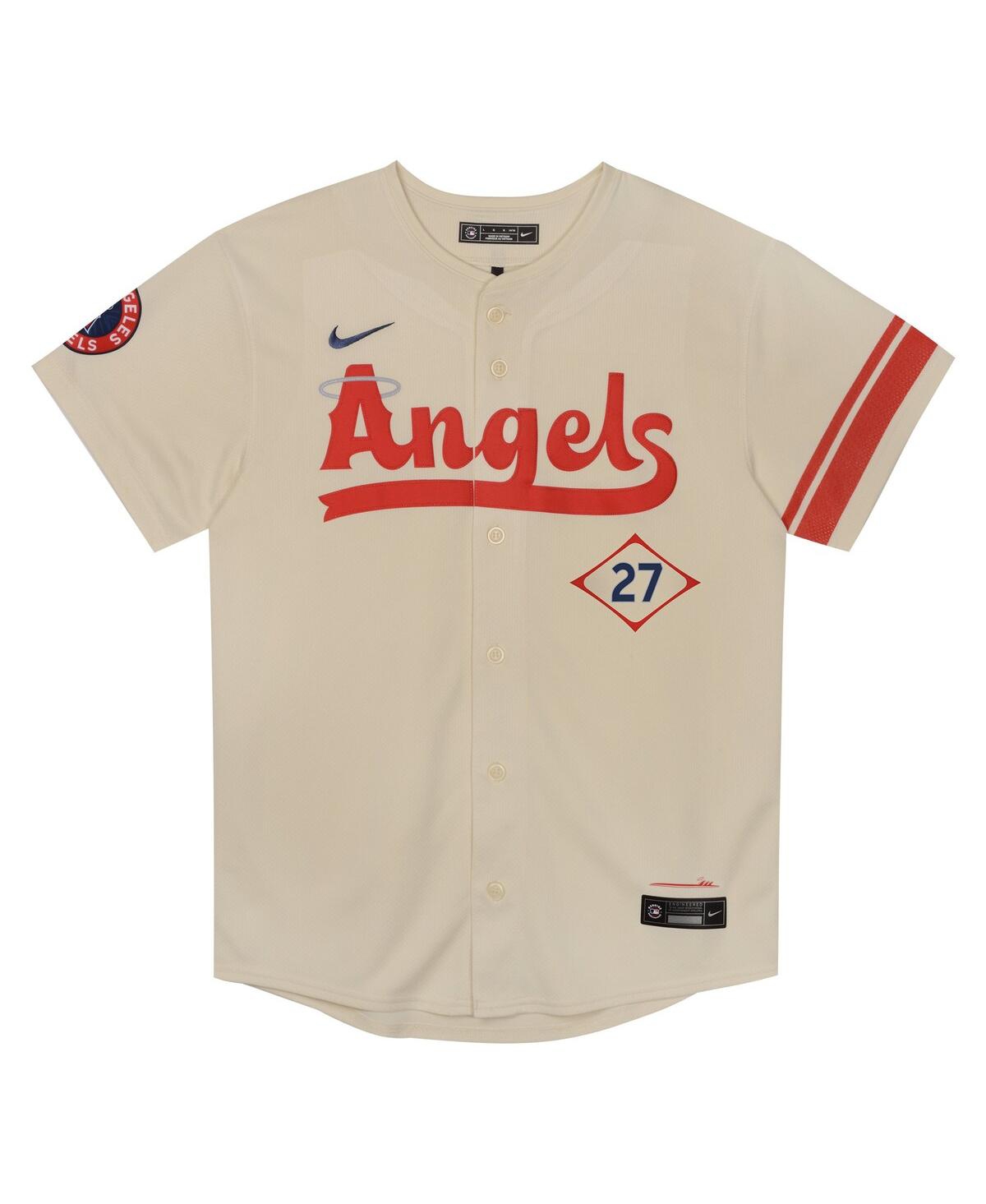 Nike Preschool Mike TroutLos Angeles Angels City Connect Limited Player Jersey - Cream
