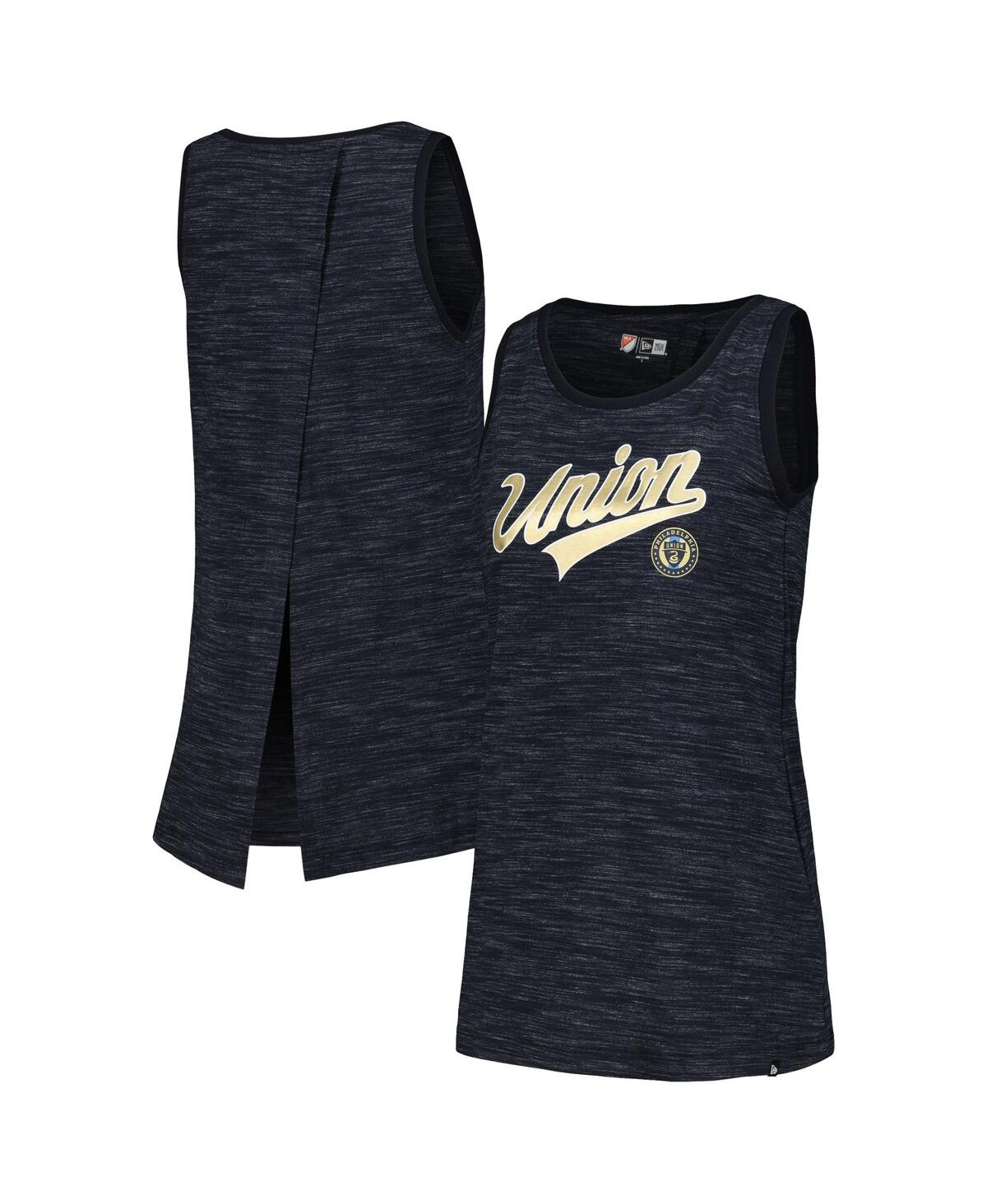 Women's Navy Philadelphia Union Athletic Cross Back Tank Top - Navy