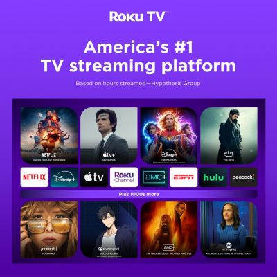 43" QLED 4K UHD Smart Roku TV – HDR10+, Dolby Vision, Alexa & Google Compatible
