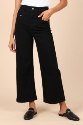 Women's Georgette High Waisted Straight Leg Pants