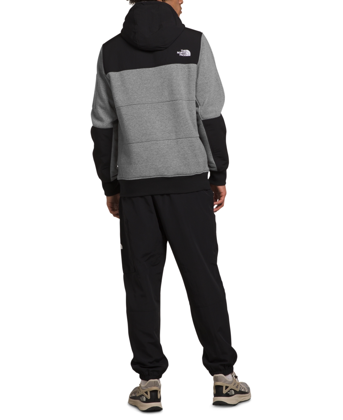 The North Face Men's Highrail Zip-and-Snap Front Fleece Hooded Jacket -tnf Black-npf