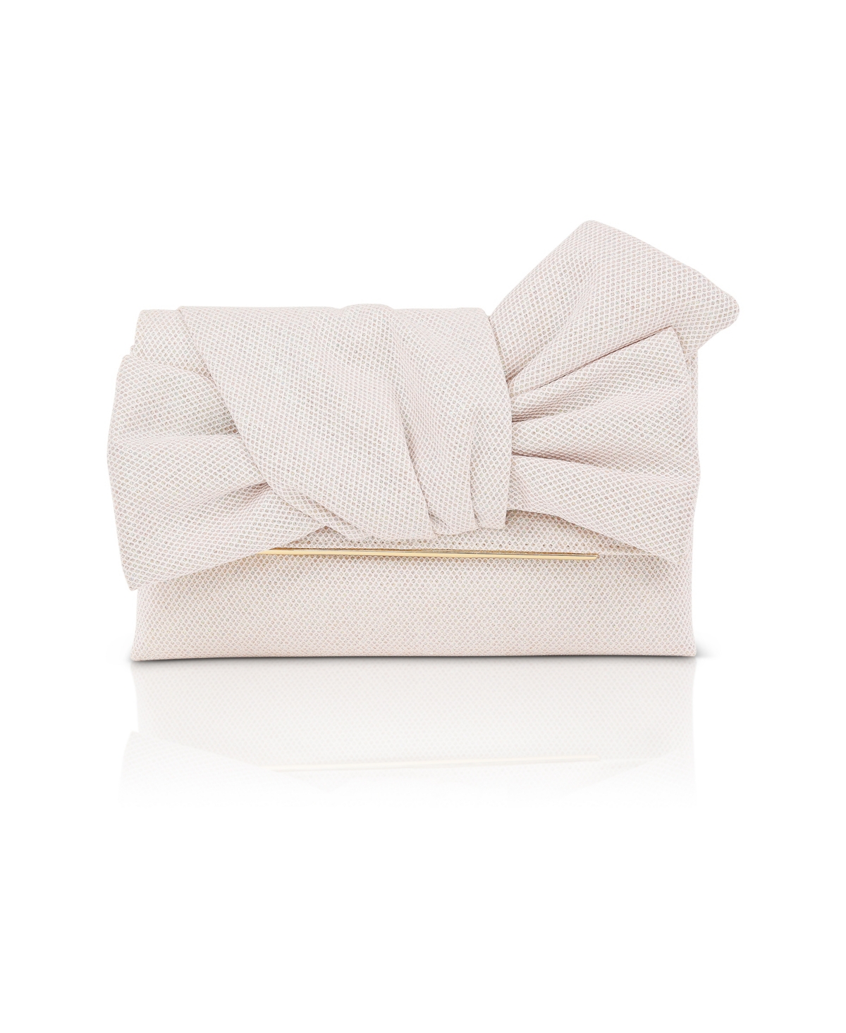 Woman's Isabella Sparkle Bow Envelope Clutch - Champagne