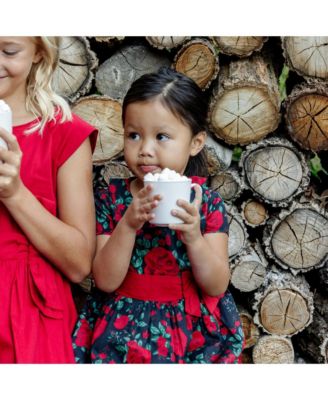 Baby Girls Short Sleeve Ruffle Collar Party Dress with Bow