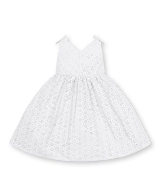 Girls' Sleeveless Bow Shoulder Swing Dress, Kids