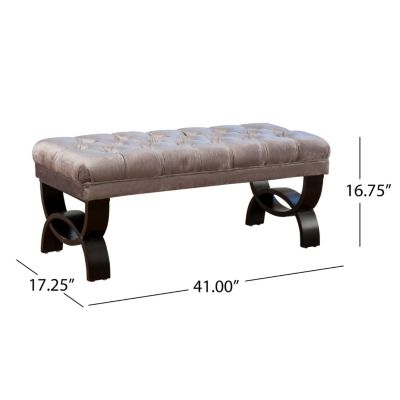 Streamdale Ottoman With Diamond Stitch And Modern Legs