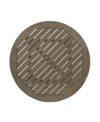 Acacia Wood Bistro Table Modern Outdoor Dining For Two