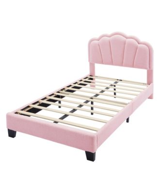 Streamdale Twin Upholstered Flower Bed with LED Headboard