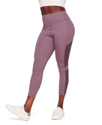Cali Women's Active 7/8 Legging With Striped Mesh