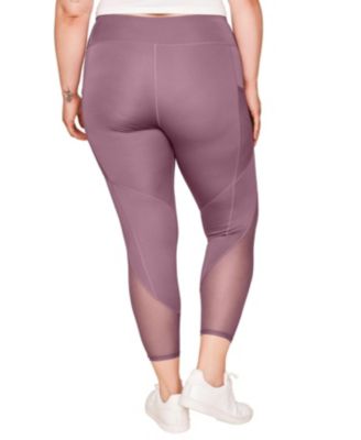 Plus Size Ava Active Legging With Pockets And Mesh Details