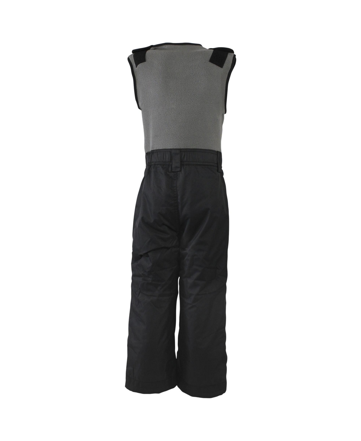 Hudson Baby Toddler Boys Unisex Snow Bib Overalls with Fleece Top,- Black charcoal