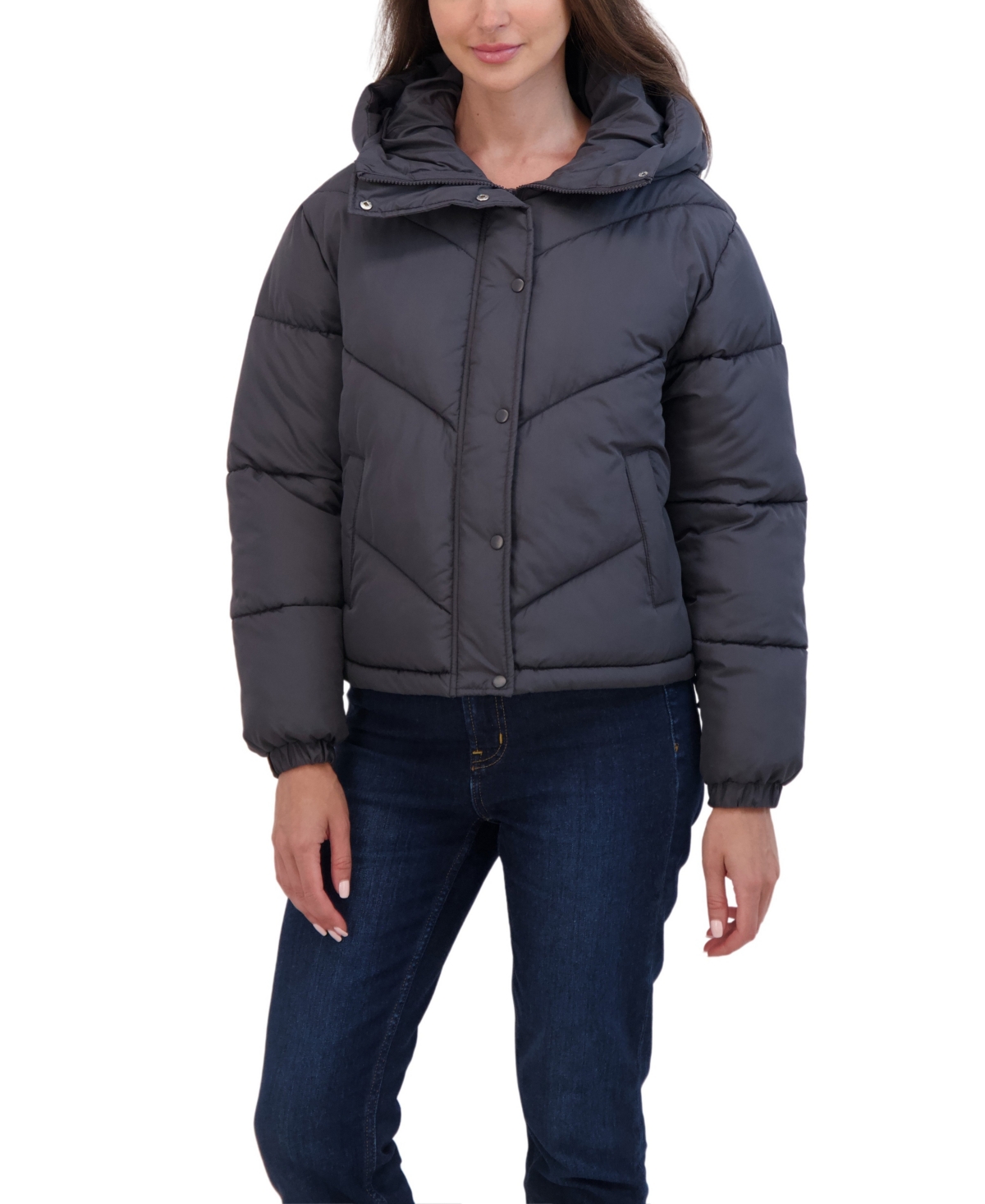 Sebby Juniors' Women ' Short Hooded Puffer Jacket