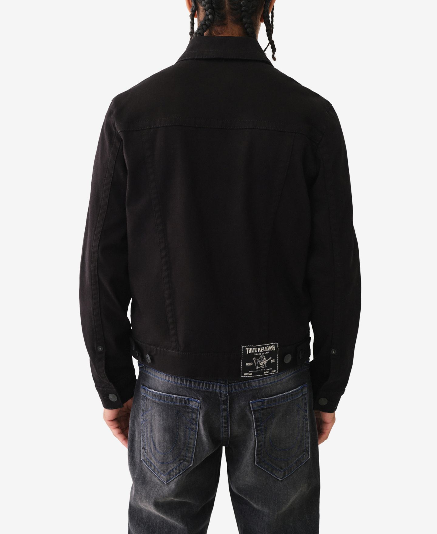 Мужская куртка True Religion Trucker, цвет: Чёрный — фото 3