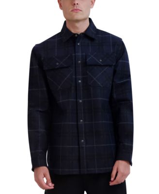 Karl Lagerfeld store Paris Plaid shirt Jacket Men Size L