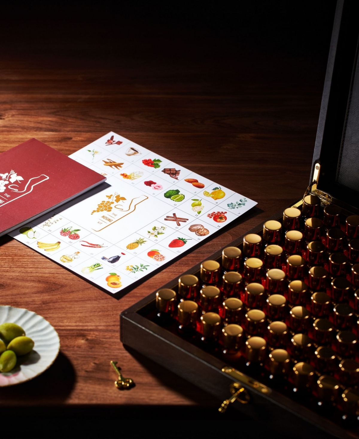 The Wine Savant Wine Aroma Kit Tasting Smelling 80 Aromas Set In Black