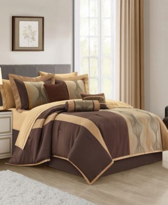 Kath Geometric 15-Pc. Comforter Set, Queen