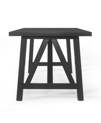 Streamdale Farmhouse Style Dining Table With Rubberwood Frame And Wood-Like Top