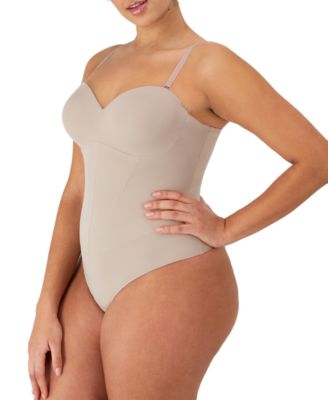 Women's Firm Control Tummy-Shaping Multiway Thong Bodysuit DMS131