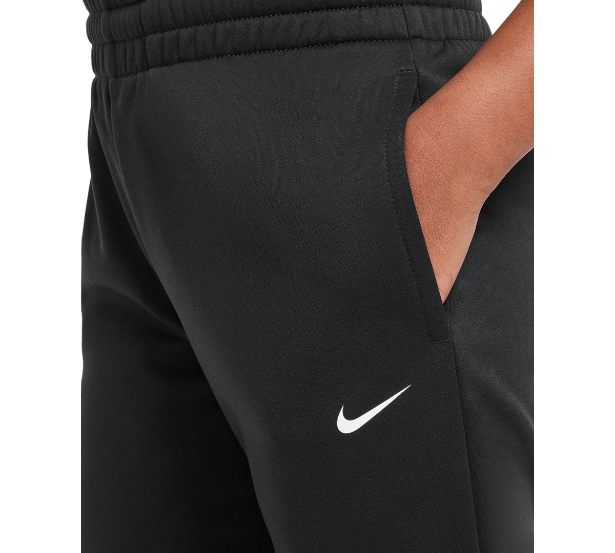 Nike Big Kids Multi Stain Repel Therma-fit Pants In Black,white