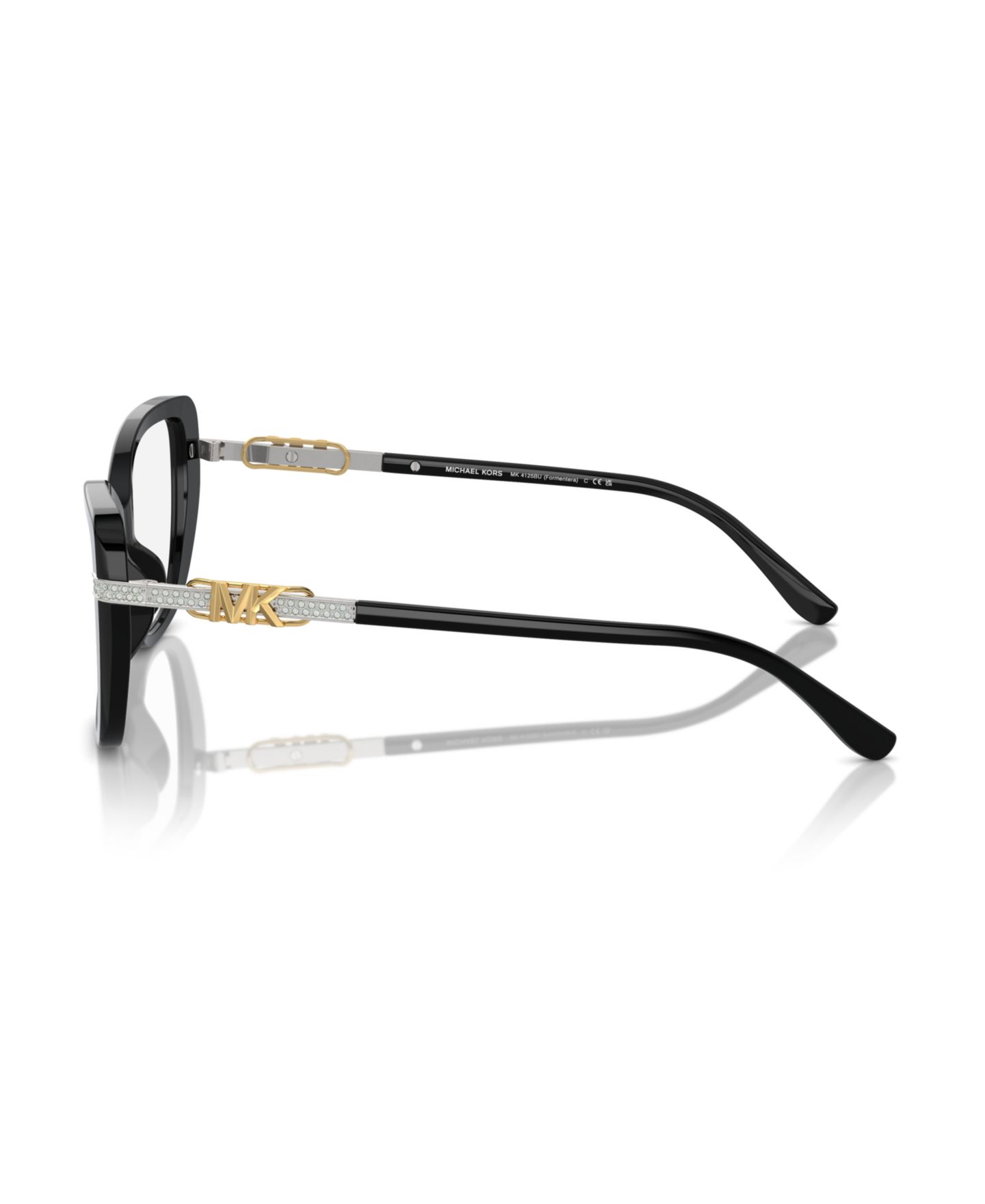 Женские очки Michael Kors Woman Cat Eye Plastic MK4125BU Formentera Eyeglasses, цвет: Чёрный — фото 3