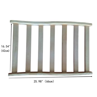 Streamdale Hemlock Round Stick Sauna Backrest for Comfort and Posture