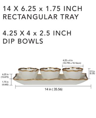 Regency 4 Pc. Tray and Condiment Bowls
