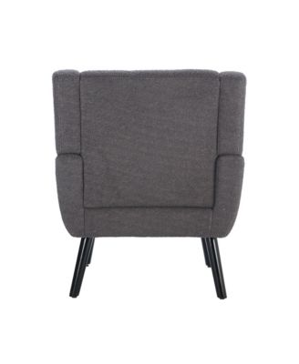 Fabric Accent Chair with Black Legs