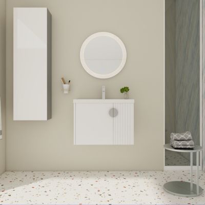 Vanity with Ceramic Sink and Soft-Close Doors