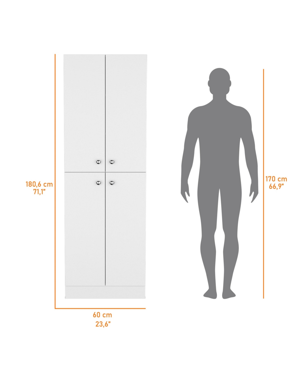 Fm Furniture Cameron Pantry Cabinet