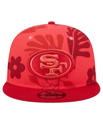 Men's Scarlet San Francisco 49ers Leafy 9FIFTY Snapback Hat