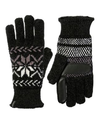 Women's Chenille Snowflake Touchscreen Gloves