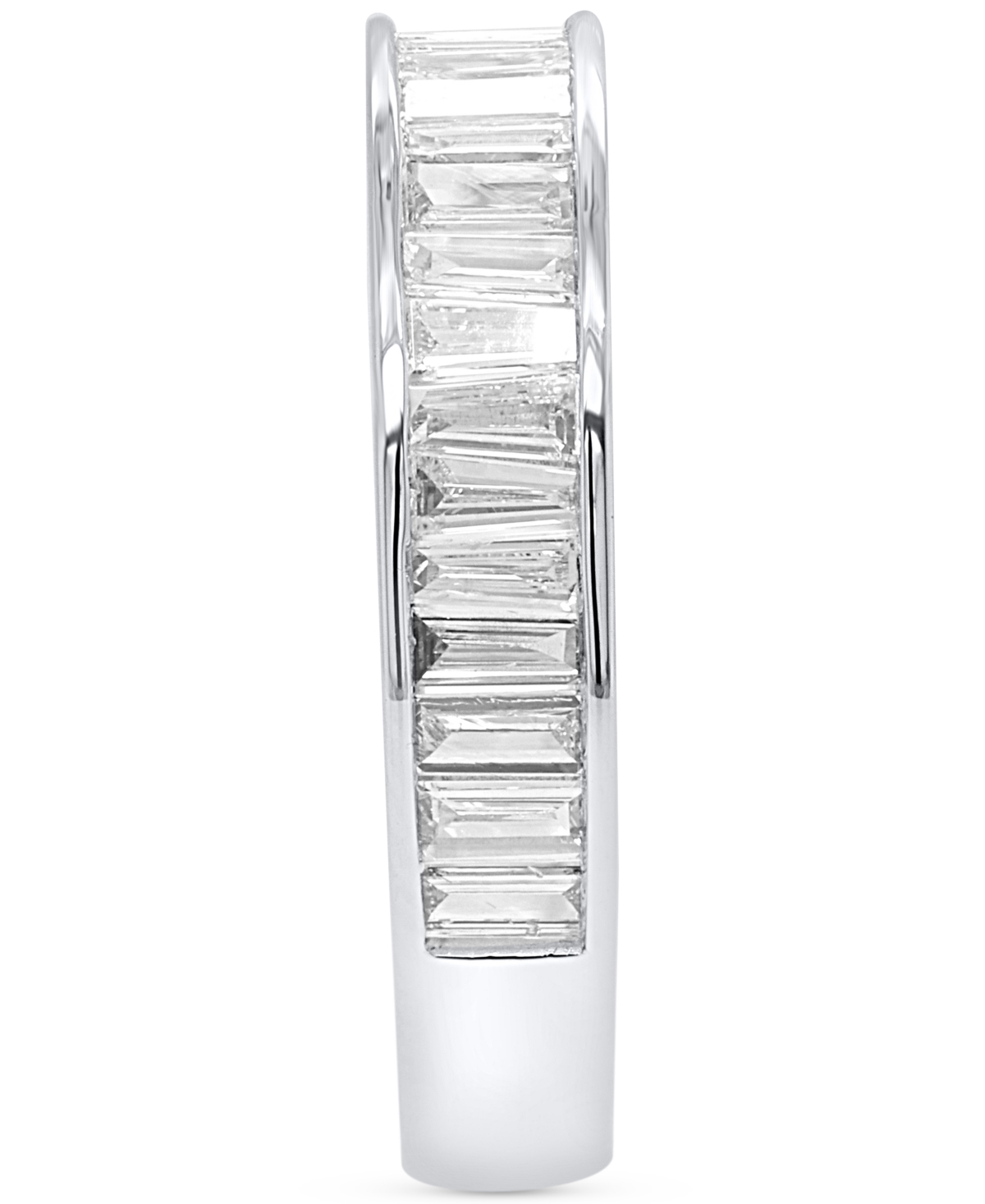 Forever Grown Diamonds Lab Grown Diamond Baguette Band (1 Ct. T.w.) In Sterling Silver In Sterling Silver