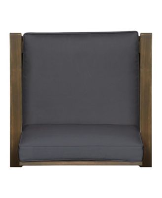 Streamdale Perla Acacia Wood Club Chair With Water-Resistant Cushion