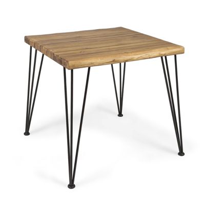 Streamdale Zion Industrial Acacia Wood & Metal Dining Table