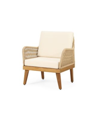 Streamdale Annisa Acacia Wood Rope Weave Club Chair