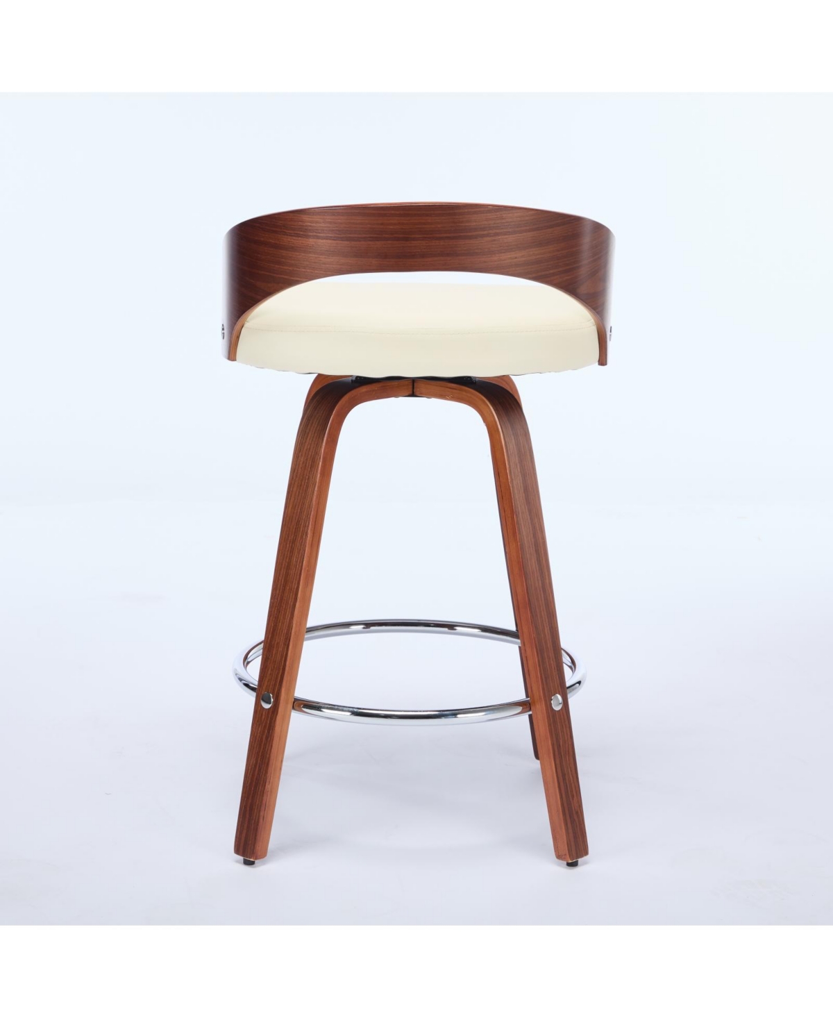 Streamdale Furniture Walnut Mid-Century (Set Of 2) with Swivel Seats (25
