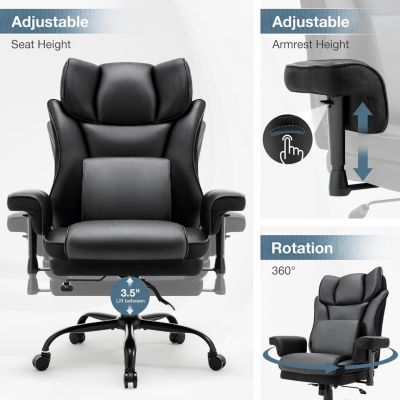 400lbs Ergonomic Office Chair with Massage Lumbar Support