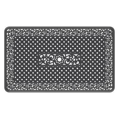 Cast Aluminum Patio Dining Table with Umbrella Hole (59" x 35")