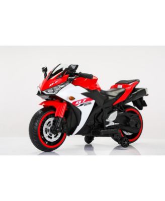 Streamdale Kid's Electric Motorcycle with Training Wheels and Lights