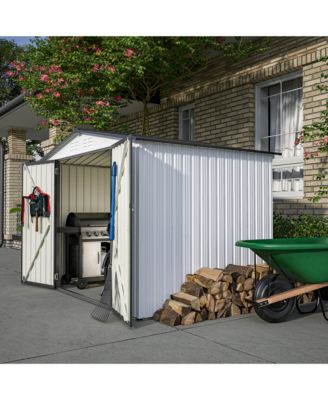 8 x 6 FT All-Weather Metal Storage Shed with Lockable Doors