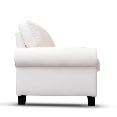 Streamdale 75.6" Pet-Friendly Leather Loveseat with Removable Cushions