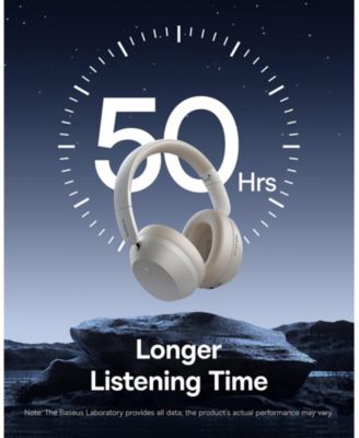 Wireless Headphones Bluetooth Foldable Over Ear Headphones Bass 35 Max, Gray